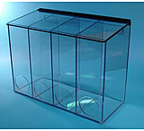 Image of S-Curve Technologies Dispenser 4 Slot-lid Acrylic MCD-4004