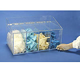 Image of S-Curve Technologies Glove Dispenser 4CHAMBER Clear GD-400