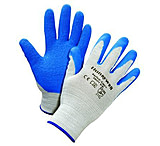 Image of Sperian Glove Gry/blu Palm Dip Lg 300PC-L