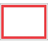 Image of Timemed Label Tape Red Bordr 25.4X19MM RB-534