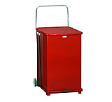 Image of United Receptacle Step Can Mobile 40GAL Red ST40EWPL-RED