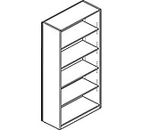 Image of United Stationers Bookcase 5 Shf Veneer Hnc HONVW612XJJ