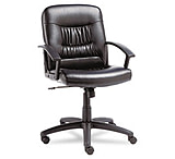 Image of United Stationers Chair Leather Midback Bk ALEYK42LS10B