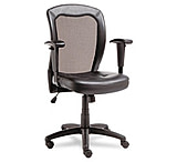 Image of United Stationers Chair Mesh/leather Bk ALEEA42ME10B