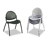 Image of United Stationers Chair Stack Perfrated Bk Ct2 SAF4186BL