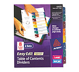 Image of United Stationers Divider Ri 10tb 6st Ast Pk6 AVE12173