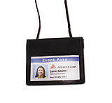 Image of United Stationers Lanyards Id Nck Horz12 Bk Pk12 AVT75452