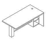 Image of United Stationers Peninsula Lt W/glass My HON11822LGNN