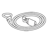 Image of United Stationers Plug Side Panel Strip Wht HONLPCPK06X