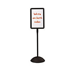 Image of United Stationers Sign Directional Rectl Bk SAF4117BL