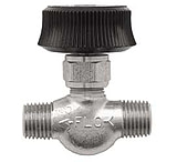 Image of VWR Accessories for Gas Regulators 9101224 Outlet Needle Valves Chrome Plated, 6.4 Mm (1/4&quot;) Nptm To 6.4 Mm (1/4&quot;) Nptm
