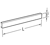 Image of Vwr Apron Rails 3 3X36 A06M0336-00