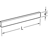 Image of Vwr Apron Rails Contour 4X30IN A06M0430-00