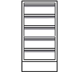 Image of Vwr Base Unit 5 Dwr 24X22X36 CFD-2504-10