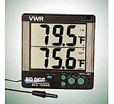 Image of VWR Big Digit Four-Alert Alarm Thermometer 4142 Four-Alert Alarm Thermometer, C