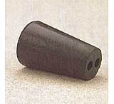 Image of VWR Black Rubber Stoppers, Two-Hole 9.5M292