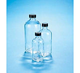 Image of VWR Boston Round Bottles, Clear, Narrow Mouth VW5113233V22 Convenience Packs With Caps Attached