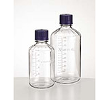 Image of VWR Boston Round Lab/Media Bottles, Polycarbonate, Graduated RPC0300S Clear