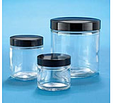 Image of VWR Clear Glass Jars, Wide Mouth VW5410458V24 Convenience Packs With Caps Attached
