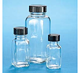 Image of VWR French Square Bottles, Clear, Wide Mouth VW5611648B Bottles Only