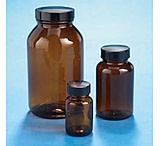 Image of VWR Packers, Amber, Wide Mouth VW5220128C26 Bulk Packs With Unattached Caps In Bags