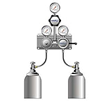 Image of VWR SG-900 Semiautomatic Switchover Manifolds for Noncorrosive and Corrosive Gases 4702672 Chrome-Plated Brass Manifolds