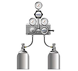 Image of VWR SG-900 Semiautomatic Switchover Manifolds for Noncorrosive and Corrosive Gases 4702668 Chrome-Plated Brass Manifolds