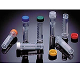 Image of VWR SuperClear Screw Cap Microcentrifuge Tubes 3661-870-000 Nonsterile Tubes With Natural-Color Caps