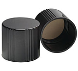 Image of Wheaton Cap Black Plas W/RUBBER Liner 240269