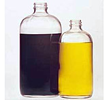 Image of Wheaton Safety-Coated Clear Reagent Bottles, Narrow Mouth, Wheaton 220776 Bottle With Fluoropolymer Resin-Lined Cap, Case of 12