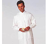 Image of White Swan Unisex MetaGuard Lab Coats, White Swan/Meta 1165-311-XS Knit Cuffs And Open Neck