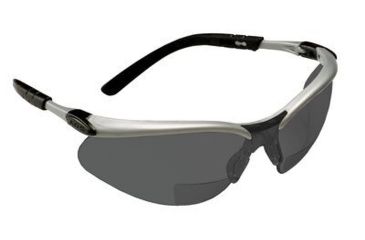 Image of 3M BX Reader Protective Eyewear 11379-00000-20, Gray Lens, Silver Frame, +2.5 Diopter, 20 EA/Case