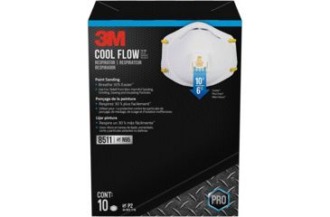 Image of 3M Particulate Respirator 8511 N95, Pack of 10, 8511-PK