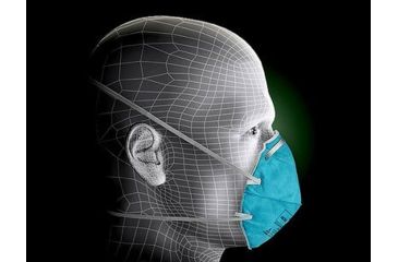 Image of 3M Health Care N95 Particulate Respirator and Surgical Mask, Pack of 20, 1860-PK