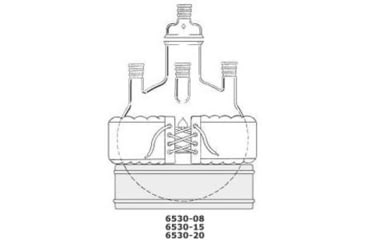 Image of Ace Glass Laboratory Glassware and Equipment 100L Sph Drain Btm Flask 6530-20
