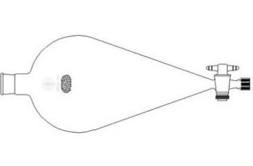 Image of Ace Glass Laboratory Glassware and Equipment 125ML #11 Btm Sep Funnel 7223-07