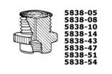 Image of Ace Glass Laboratory Glassware and Equipment 15MM Ptfe Adapter 5838-47
