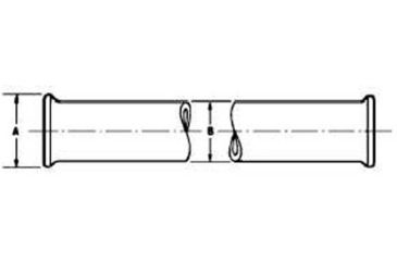 Image of Ace Glass Laboratory Glassware and Equipment 18X6IN Beaded Pipe 8828-711