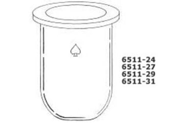 Image of Ace Glass Laboratory Glassware and Equipment 1L Fb Cyl Flask Plain Flng 6511-24