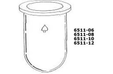 Image of Ace Glass Laboratory Glassware and Equipment 1L Rb Cyl Flask Plain Flng 6511-06