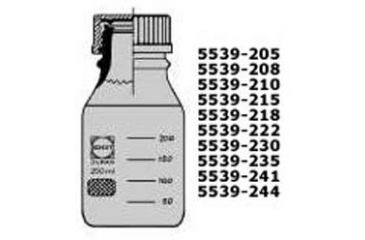 Image of Ace Glass Laboratory Glassware and Equipment 25ML Amber Lab Bottle 5539-205