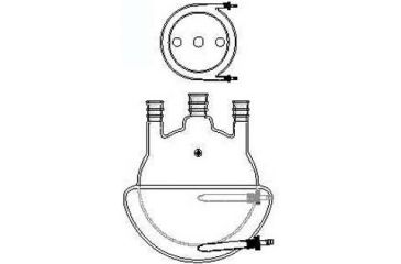 Image of Ace Glass Laboratory Glassware and Equipment 3L 29/42 Half Jktd Flask 6945-257