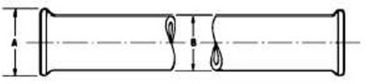 Image of Ace Glass Laboratory Glassware and Equipment 48X6IN Beaded Pipe 8828-725