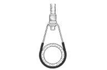 Image of Ace Glass Laboratory Glassware and Equipment 4IN Padded Pipe Hanger 8863-14