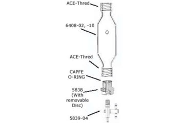 Image of Ace Glass Laboratory Glassware and Equipment 500ML W/O Side Pept Vsl 6408-10