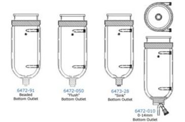 Image of Ace Glass Laboratory Glassware and Equipment 50L Flush Btm Jktd Flask 6472-050