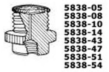 Image of Ace Glass Laboratory Glassware and Equipment 50MM Ptfe Adapter 5838-54