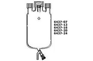 Image of Ace Glass Laboratory Glassware and Equipment 5L 1PC Reac Vsl W/BTM 6437-24