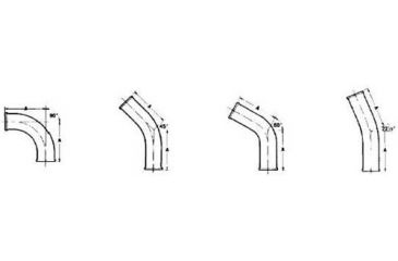 Image of Ace Glass Laboratory Glassware and Equipment 6 X 45 Sweep Elbow 8830-117