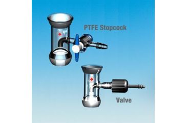 Image of Ace Glass Laboratory Glassware And Equipment Adapter Purge 2mm Valve 3953-05, Unit EA